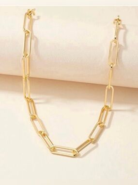 💎 NEW 💎 Gold Paperclip Link Necklace 💎